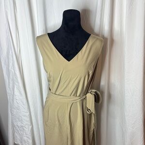 Calvin Klein Tan V-Neck Romper